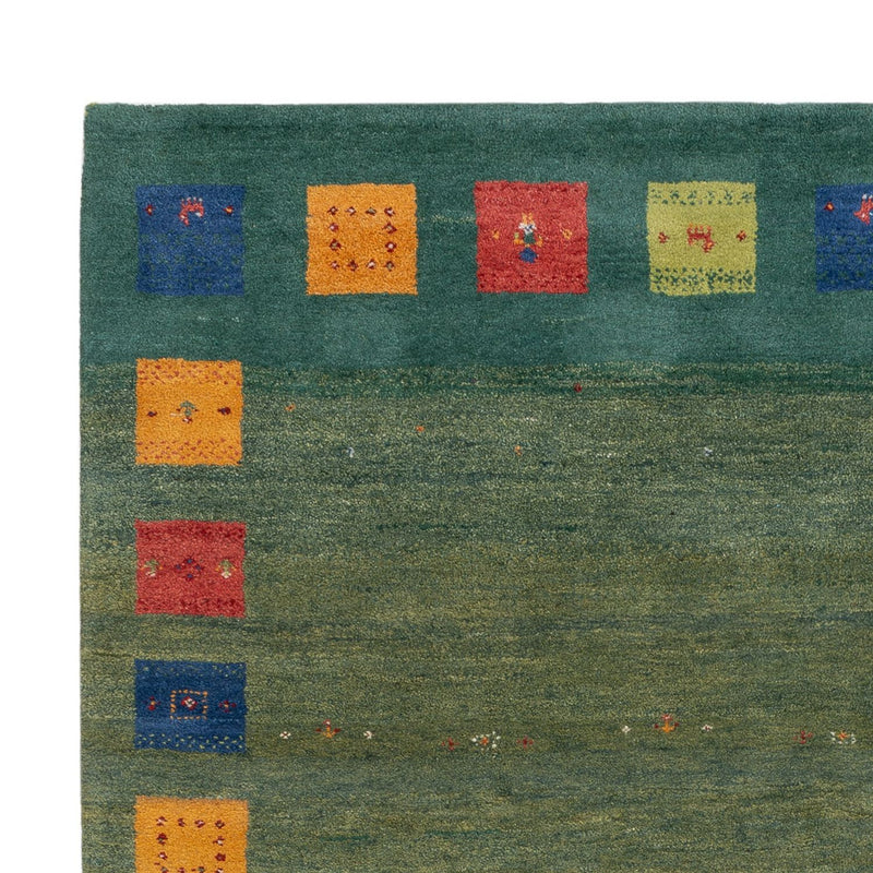 Gabbeh Teppich - Loribaft Indus - 240 x 170 cm - grün
