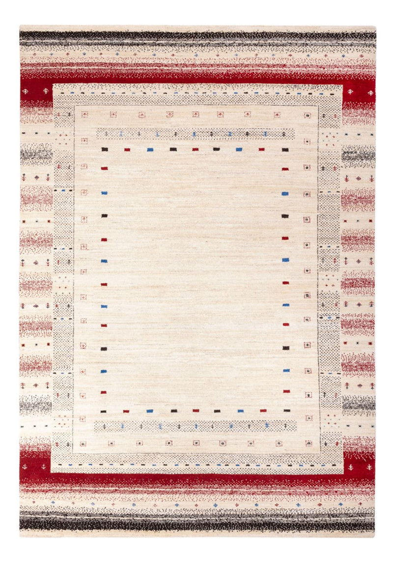 Gabbeh Teppich - Loribaft Indus - 242 x 168 cm - creme