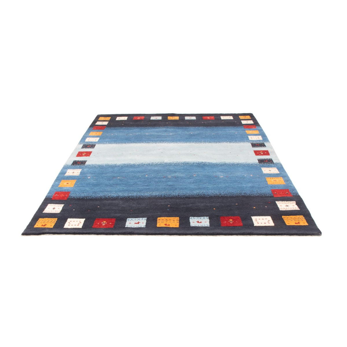 Gabbeh Teppich - Loribaft Indus - 240 x 169 cm - blau