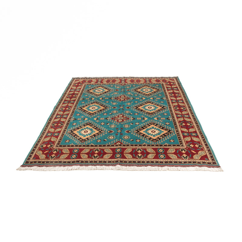 Afghan Teppich - 195 x 150 cm - blau