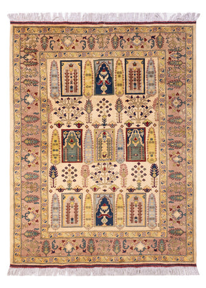 Afghan Teppich - 199 x 150 cm - beige