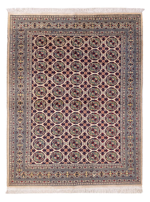 Afghan Teppich - 194 x 151 cm - hellgrau