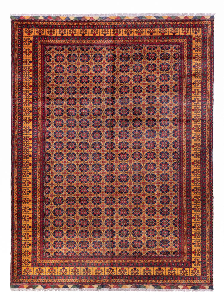Afghan Teppich - 388 x 286 cm - dunkelbeige