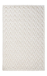 Tappeto di lana - 94 x 62 cm - grigio chiaro