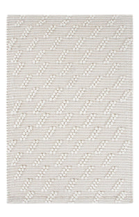 Tappeto di lana - 95 x 63 cm - grigio chiaro