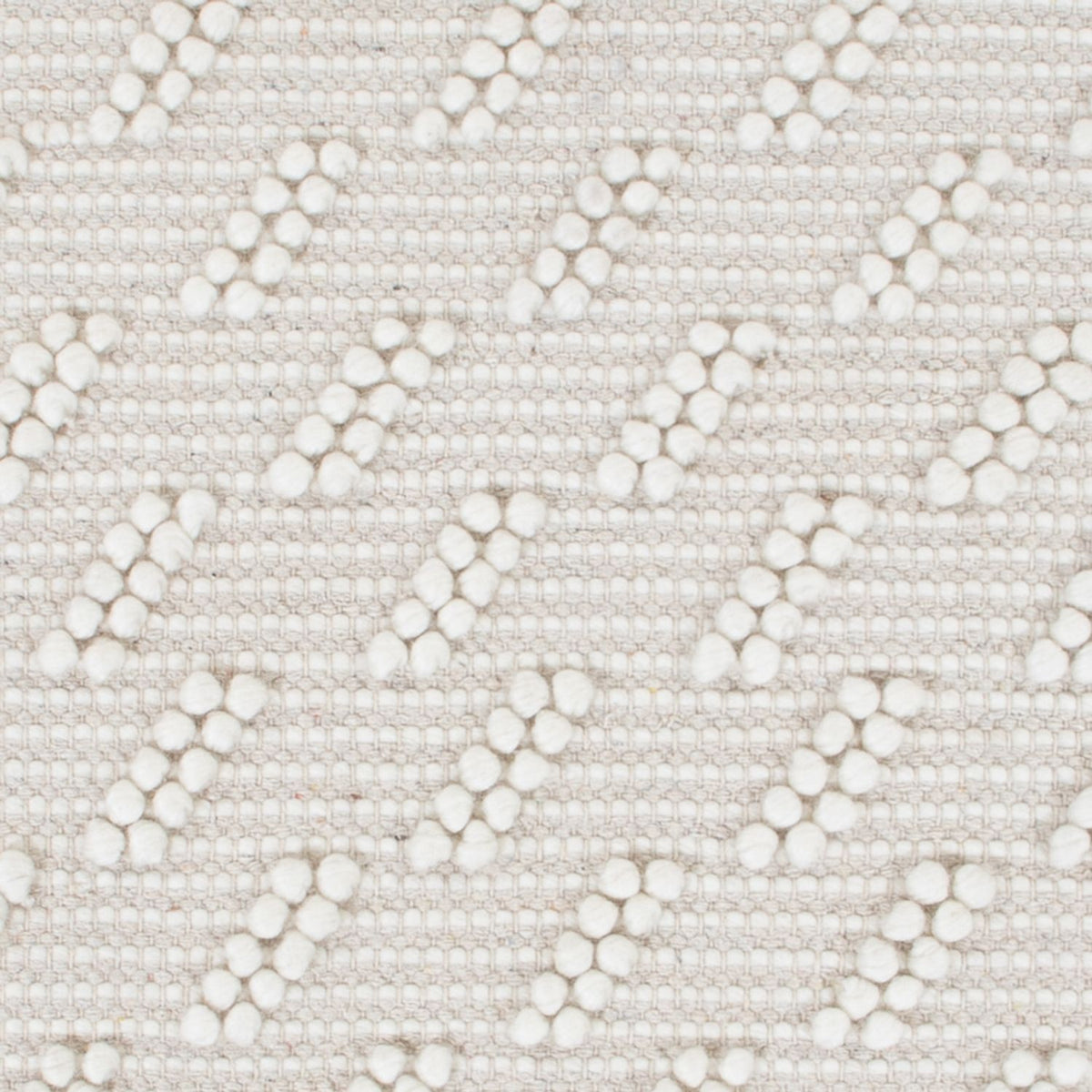 Wollteppich - 95 x 63 cm - hellgrau