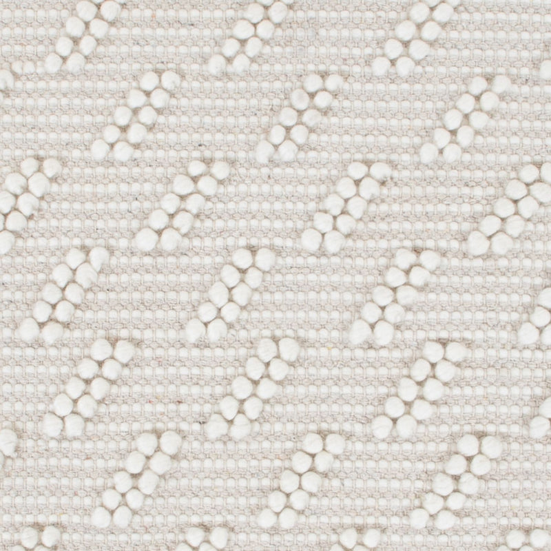 Wollteppich - 95 x 63 cm - hellgrau