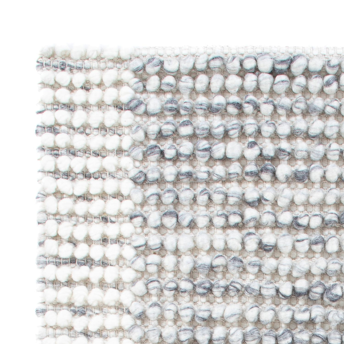 Wollteppich - 94 x 60 cm - grau