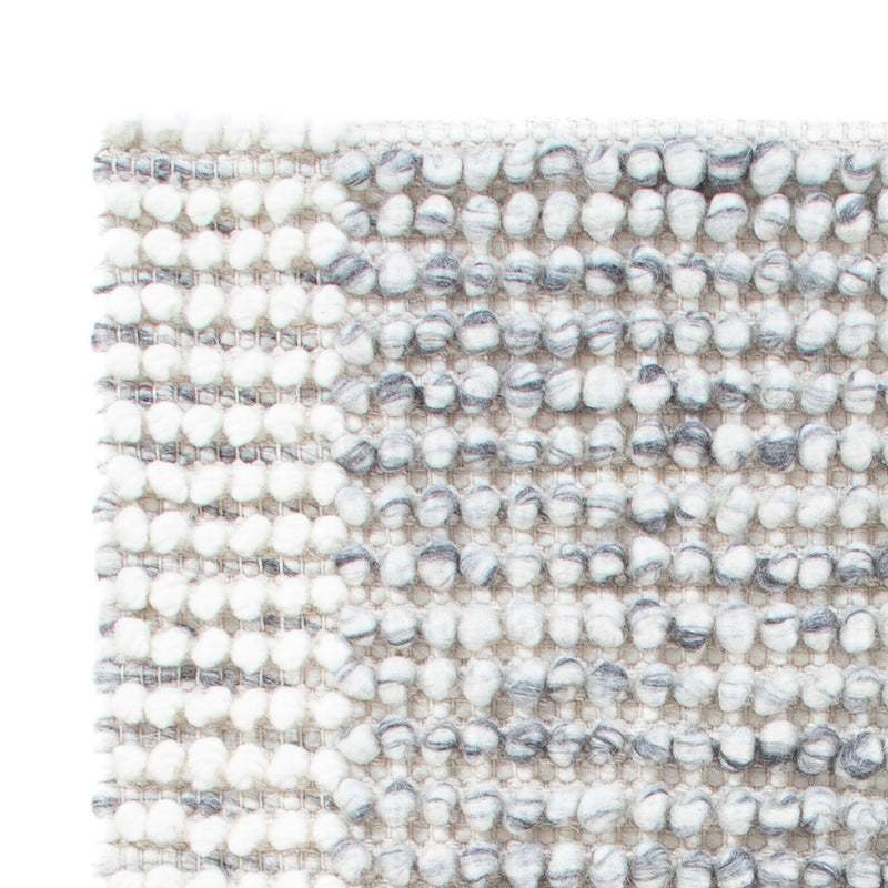 Wollteppich - 94 x 60 cm - grau