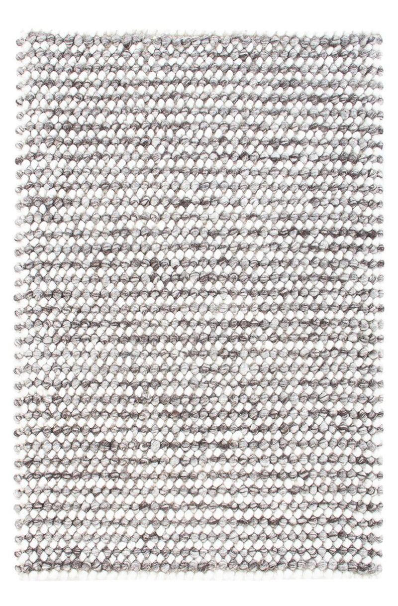 Wollteppich - 94 x 60 cm - grau