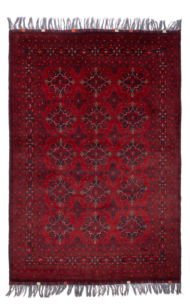 Afghan Teppich - Buchara - 293 x 194 cm - rot