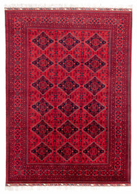 Tapis afghan - 298 x 198 cm - rouge