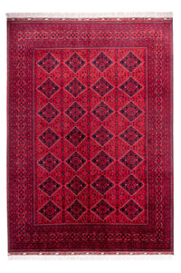 Tapis afghan - 346 x 246 cm - rouge