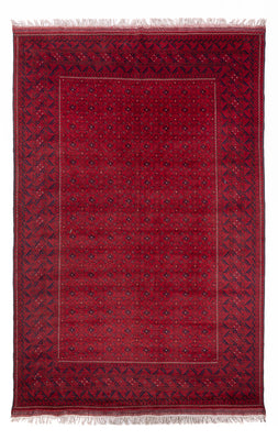 Afghan Teppich - 296 x 193 cm - rot