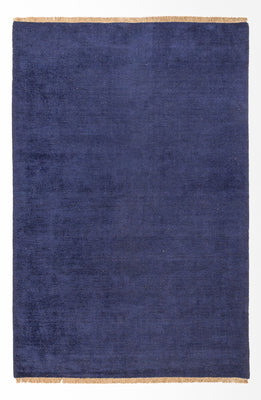 Tapis Gabbeh - Loribaft Persan - 300 x 200 cm - bleu foncé