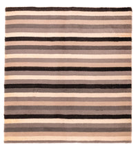 Tapis en laine carré  - 150 x 140 cm - multicolore
