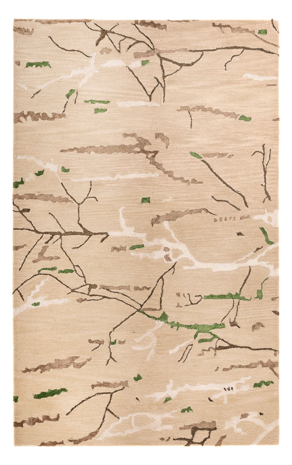 Designer Teppich - 242 x 152 cm - beige