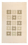 Kilim moderno Tappeto 120x180cm - Tappeto di lana - beige - Rettangolo / Beige / 120 x 180 cm Rettangolo