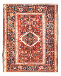Tapis persan - Nomadic - 130 x 108 cm - rouge clair