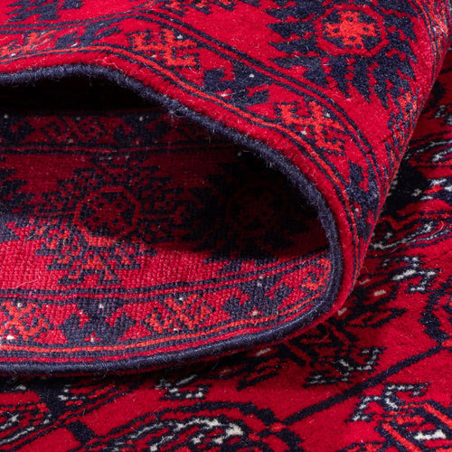 Läufer Afghan - Buchara - 260 x 85 cm - rot