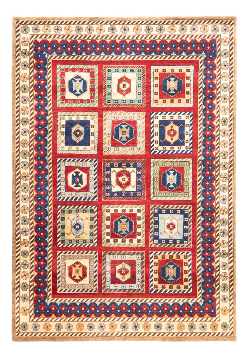 Gabbeh Teppich - Loribaft Indus - 241 x 168 cm - mehrfarbig