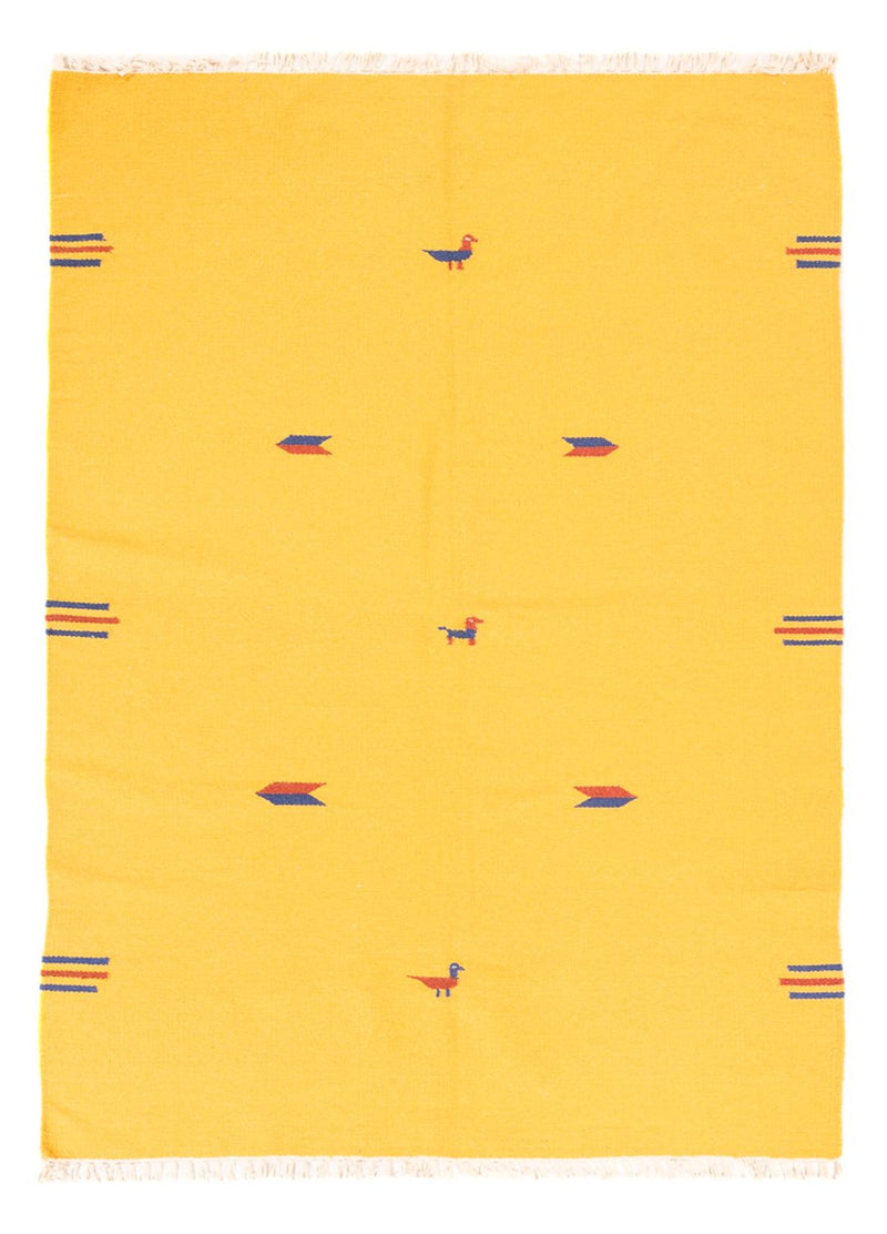Kelim Teppich - Trendy - 180 x 120 cm - gelb