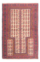 Belutsch Teppich - 128 x 82 cm - mehrfarbig