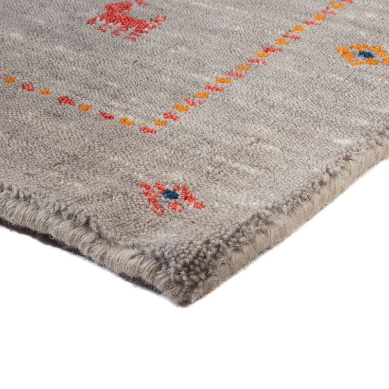 Gabbeh Teppich - Loribaft Softy - 103 x 62 cm - caramel
