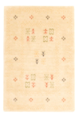 Gabbeh Teppich - Loribaft Softy - 90 x 60 cm - beige