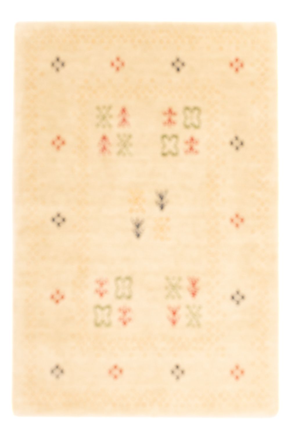 Gabbeh Teppich - Loribaft Softy - 90 x 60 cm - beige