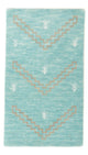 Gabbeh Teppich - Loribaft Softy - 102 x 62 cm - hellblau
