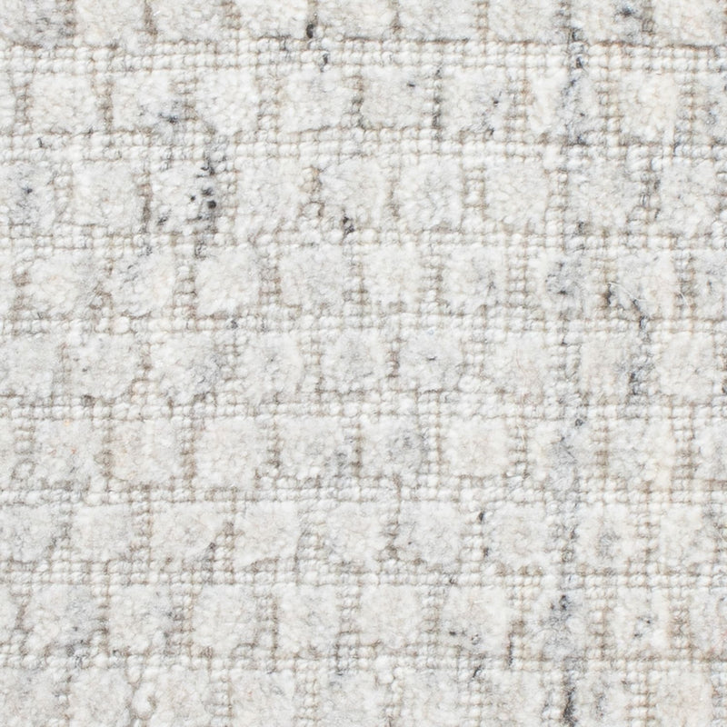 Wollteppich quadratisch  - 33 x 30 cm - hellgrau