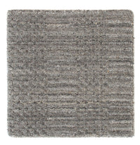 Tapis en laine carré  - 30 x 30 cm - gris