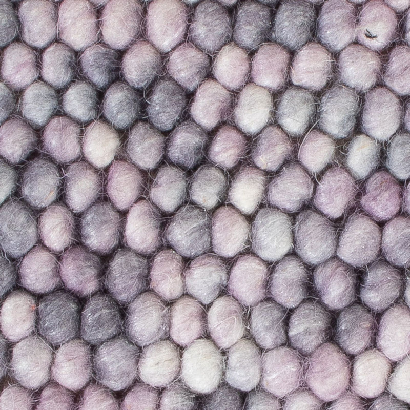 Wollteppich quadratisch  - 32 x 32 cm - mehrfarbig