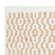 Wollteppich quadratisch  - 35 x 32 cm - beige
