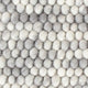 Wollteppich quadratisch  - 32 x 32 cm - hellgrau