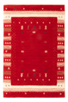 Loribaft Loom Tappeto 60x90cm - Tappeto di lana - rosso - Rettangolo / Rosso / 60 x 90 cm Rettangolo