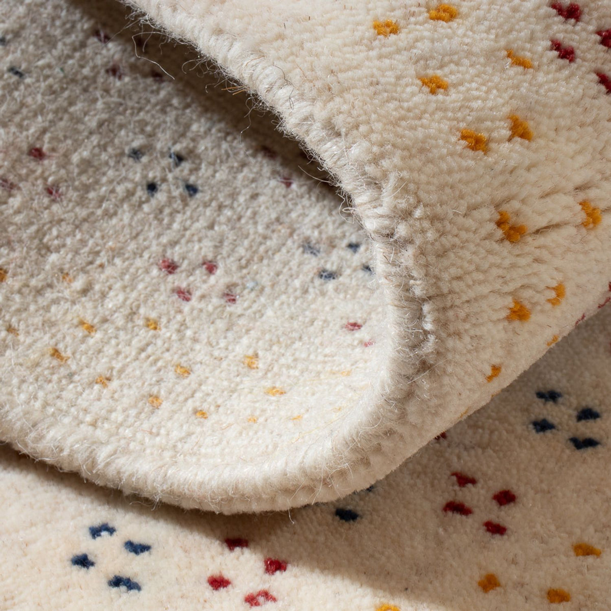 Gabbeh Teppich - Loribaft Softy - 90 x 60 cm - beige