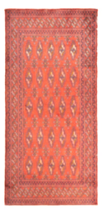 Tapis Turkaman - 130 x 60 cm - rouge clair