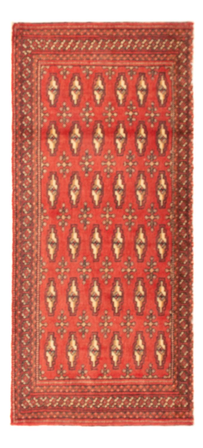 Turkaman Teppich - 100 x 50 cm - hellrot