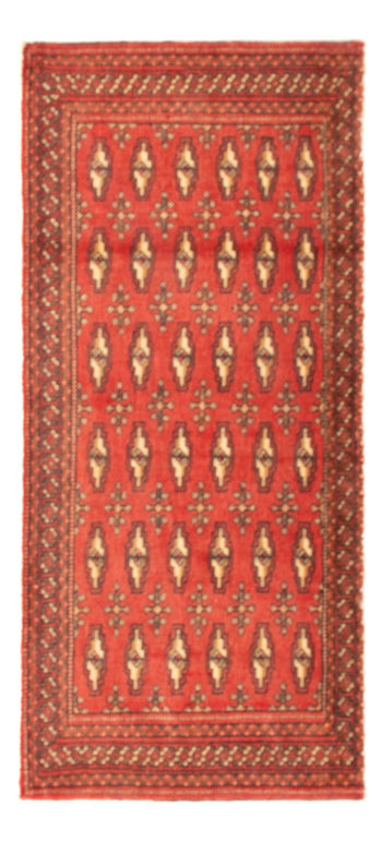 Turkaman Teppich - 100 x 50 cm - hellrot