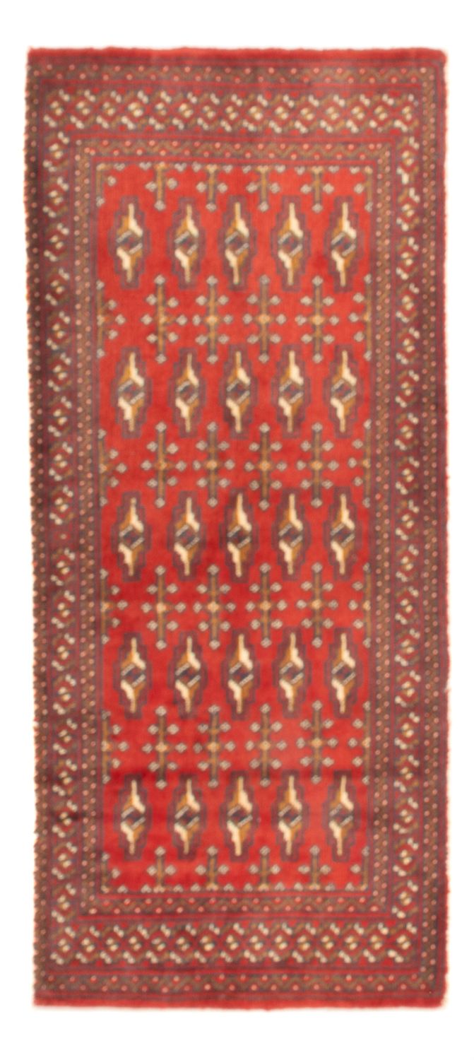 Turkaman Teppich - 130 x 60 cm - hellrot