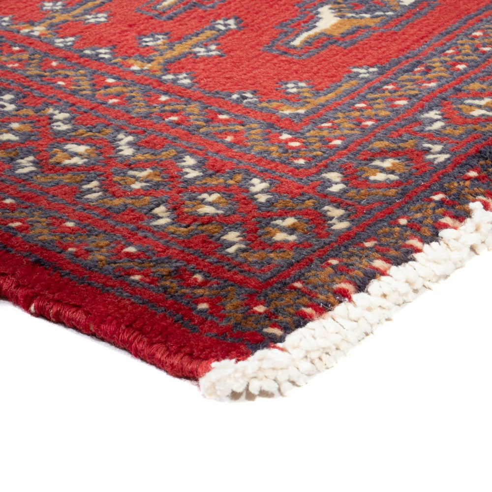 Turkaman Teppich - 130 x 60 cm - hellrot