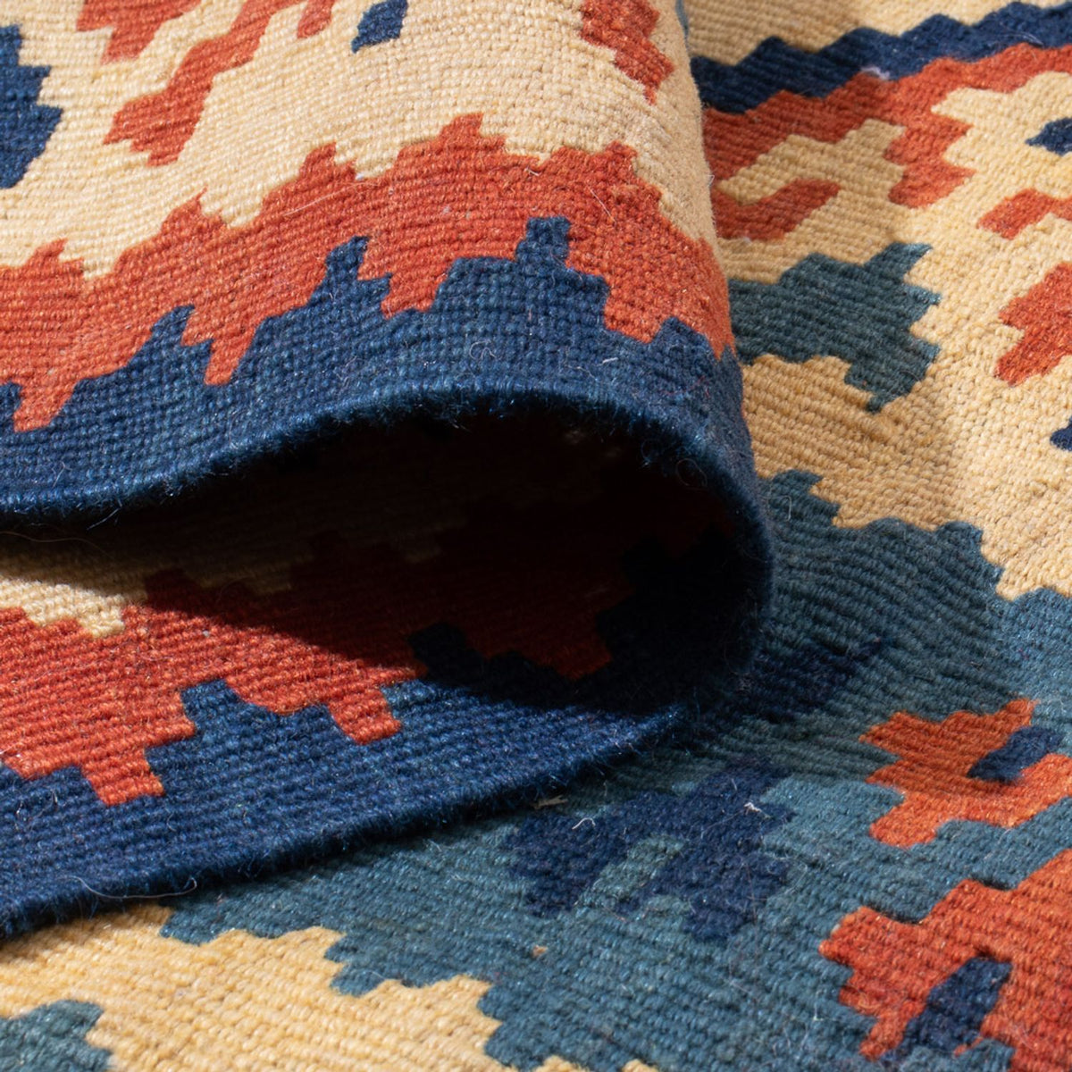 Kelim Teppich - Oriental quadratisch  - 103 x 103 cm - mehrfarbig