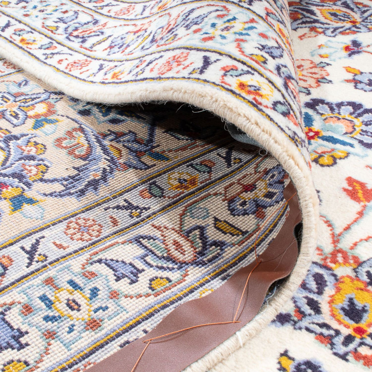 Perserteppich - Keshan quadratisch  - 415 x 395 cm - sand