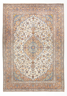 Perserteppich - Keshan - 405 x 302 cm - dunkelbeige