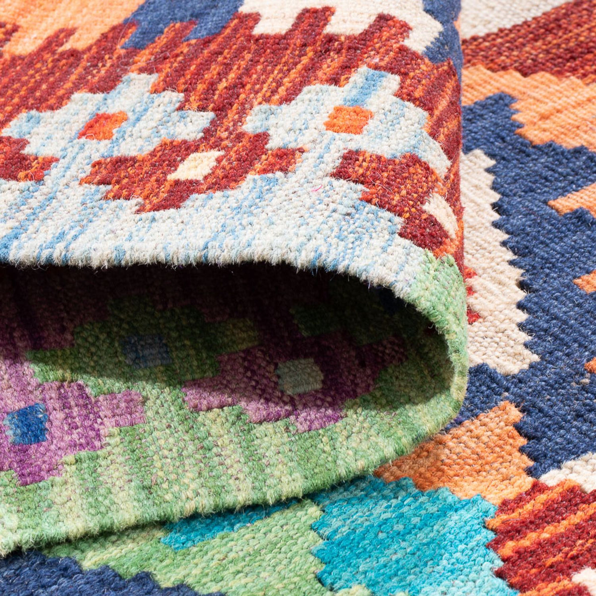 Kelim Teppich - Splash - 165 x 100 cm - mehrfarbig