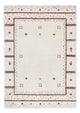 Gabbeh Teppich - Loribaft Softy - 90 x 60 cm - hellgrau