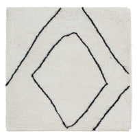 Tapis en laine carré  - 63 x 63 cm - gris clair