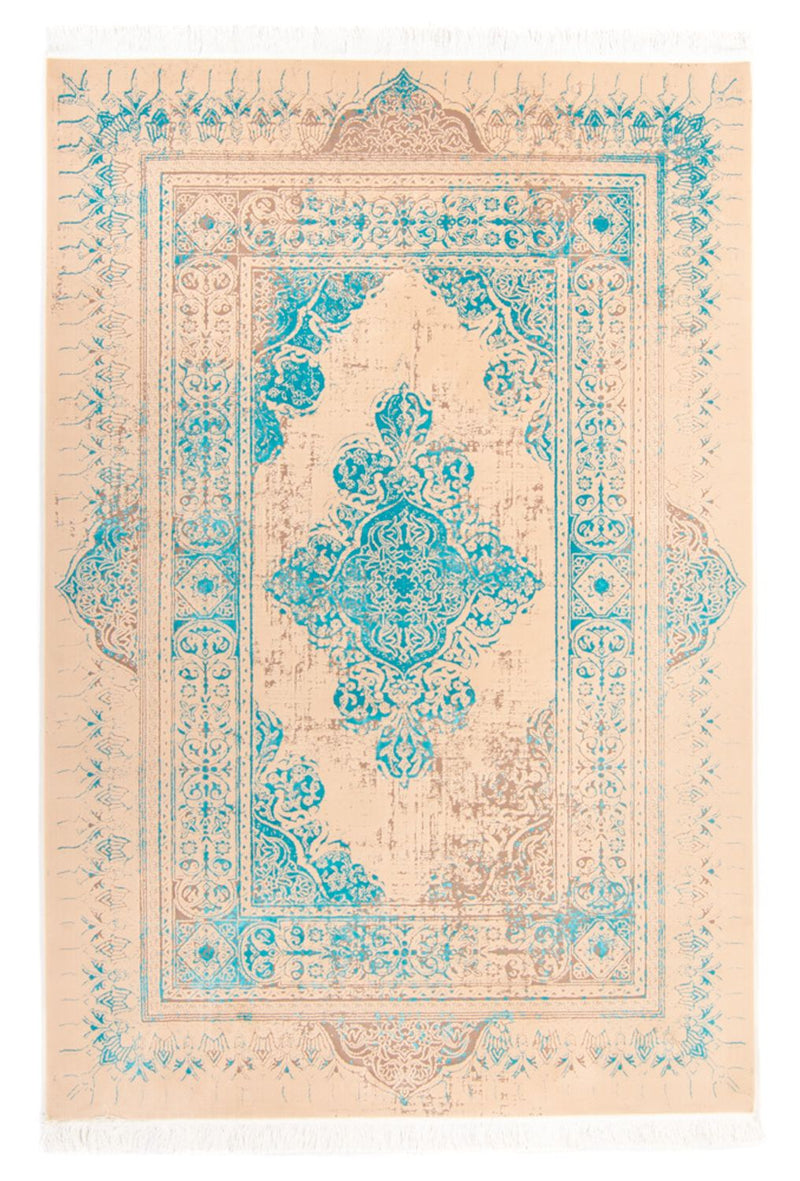Designer Teppich - 225 x 150 cm - türkis